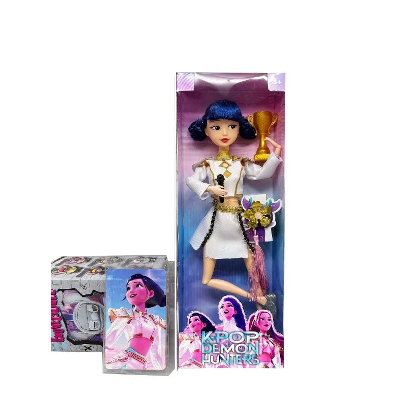New Anime KPop Demon Hunter Doll — Rumi Mira Zoi Vinyl Mask Collectible for Girls, Birthday & Fan Club Gift