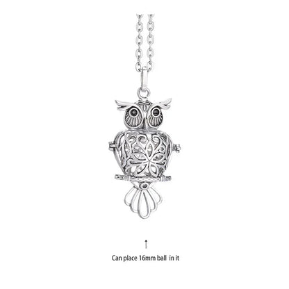 Vintage Mexico Angel Ball Chime Necklace – Antique Locket Aromatherapy Essential Oil Diffuser