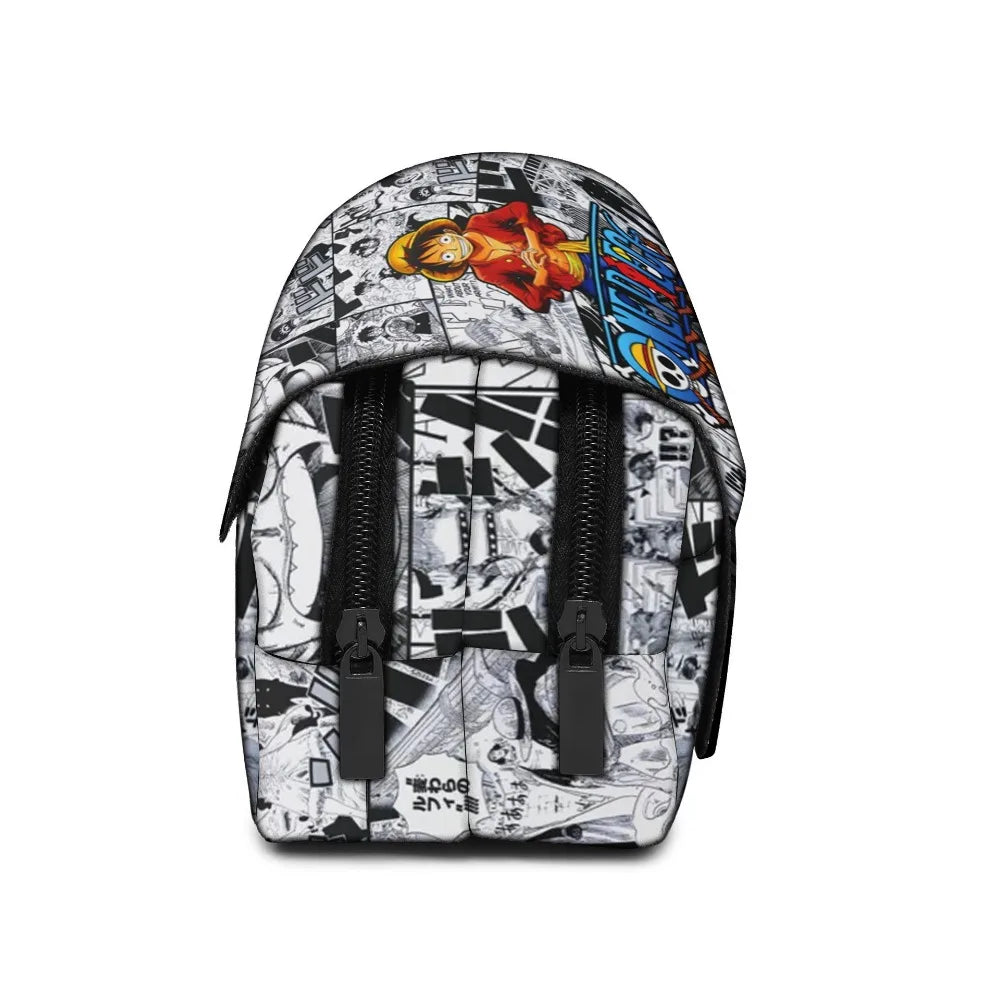 One Piece Pencil Case – Large Capacity Anime Pen Bag with Luffy & Zoro Print for Students & Gifts