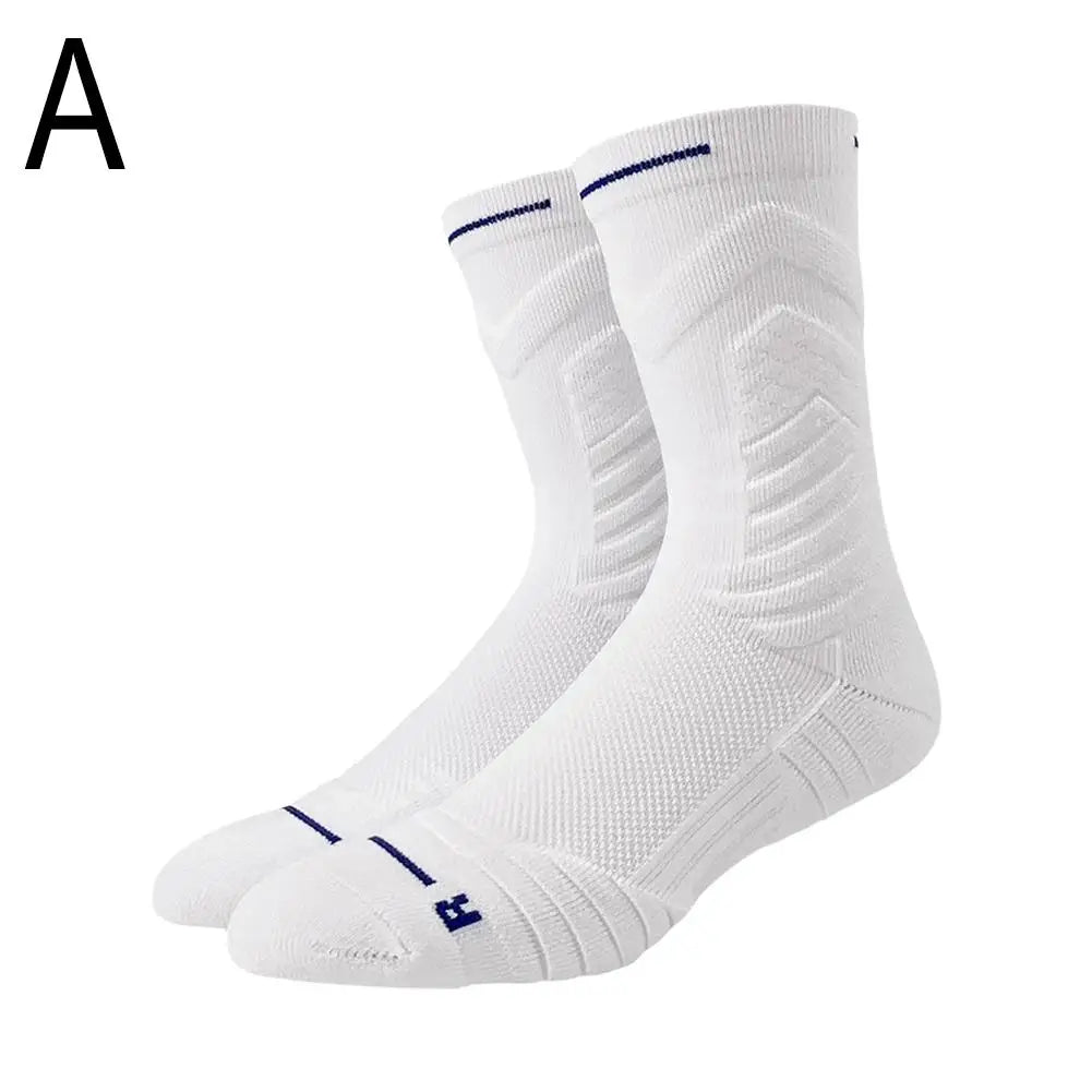 Bullfight 2.0 Men’s Basketball Socks - High-Top Thick Sports Socks for Running & Athletic Training