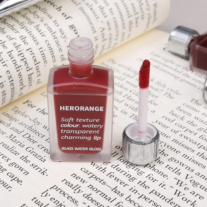 6-Color Water Mirror Gloss Lip Glaze – Long-Lasting, Hydrating, Moisturizing Liquid Lipstick