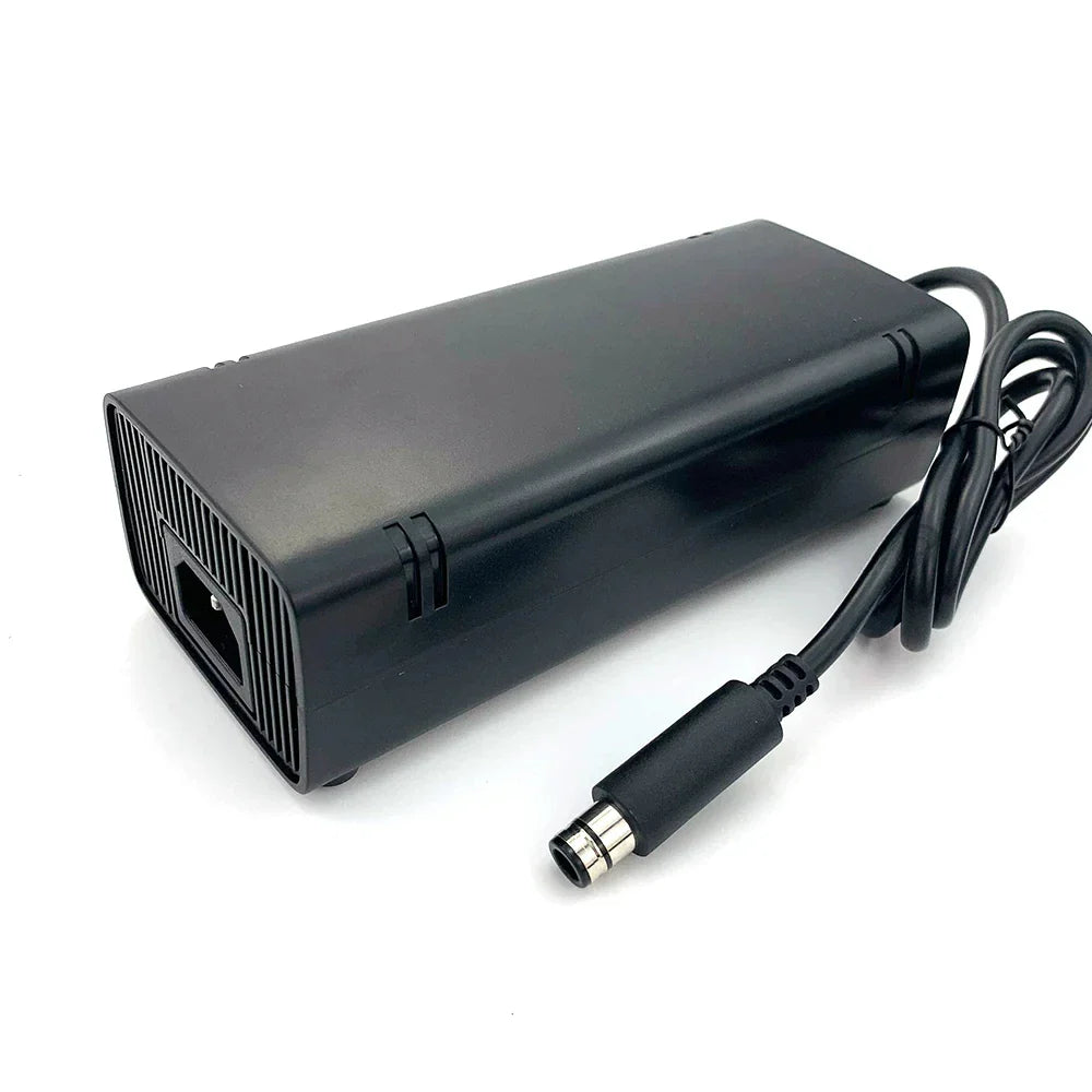 Xbox 360 E Console Power Supply Adapter – 110-240V with US/EU/UK Plug & Replacement Cable