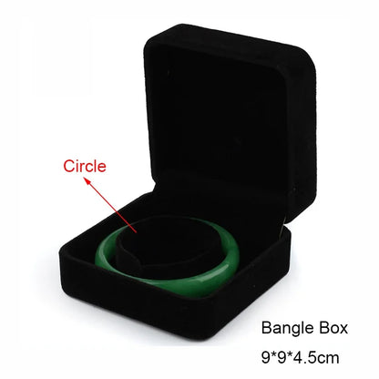 Black Velvet Jewelry Box - Full Range Storage for Rings, Earrings, Bracelets, Pendants, Necklaces, and Gifts