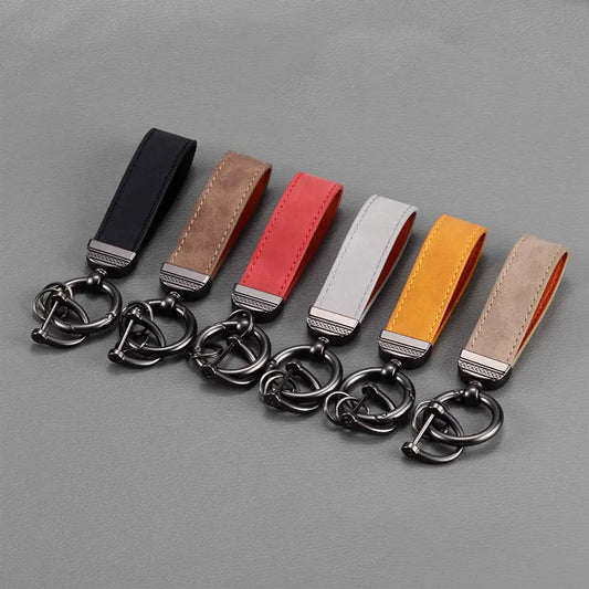 PU Leather Keychain – Car Key Ring Strap for Women & Men, Waist Wallet Holder, Business & Party Gift