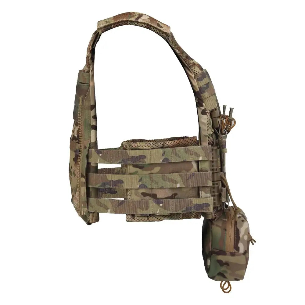Tactical Vest LV119 Plate Carrier Set – Lightweight OTB Maritime Airsoft Hunting Vest with Underbelly Bag & Triple Mag Pouch
