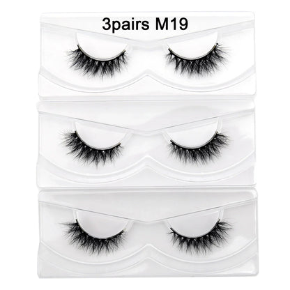 Visofree 13mm 3D Mink Eyelashes – Natural Long Handmade Cruelty-Free False Lashes for Makeup G04