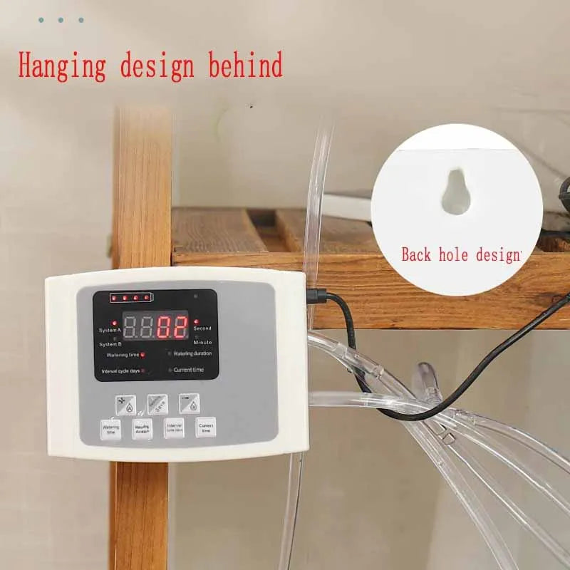 Solar Drip Irrigation System with Dual Pump & Timer | Automatic Plant Watering Device for Gardens