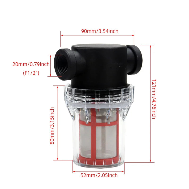 304 Stainless Steel 200 Mesh Filter Screen - Pre-Filter Water Pump Filter for 1/2 Inch, 3/4 Inch, and 1 Inch Filters