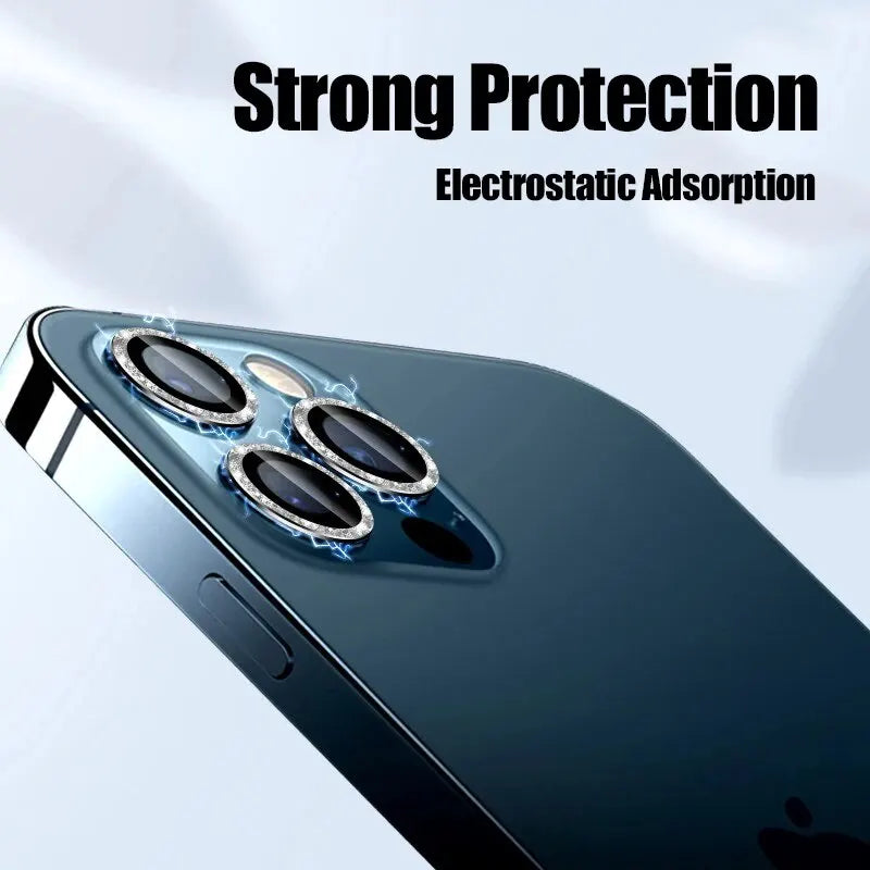 iPhone Camera Lens Protector 3-Pack: Compatible with iPhone 11-15 Pro Max Mini - Protective Glass for Camera Lens on iPhone 14 & 15