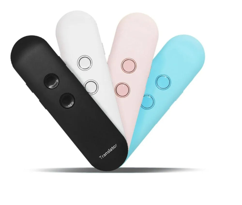 2024 T4 Portable Wireless Smart Translator - Two-Way Instant Voice Translation in 40 Languages, Bluetooth Multi-Language App