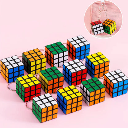 12Pcs 3cm Mini Magic Cube Children's Educational Toys - Perfect for Kindergarten Prizes, Kids' Birthday Parties, Goodie Bags, and Pinata Fillers