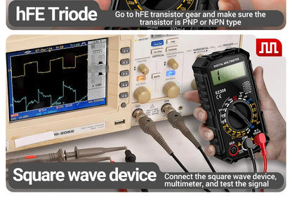 ANENG SZ308 1999-Count Multimeter — HFE Triode Tester, Square Wave Voltmeter & 10A Current Meter