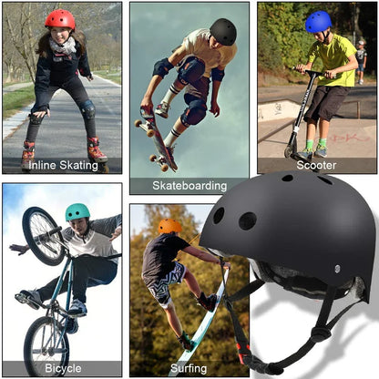 Skateboard Helmet for Adults & Kids – Skate Helmet for Youth, Adult Skateboarding & Scooter Safety Helmet for Skating
