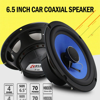 6.5 Inch Car HIFI Coaxial Speakers – Full Range Frequency, Auto Audio Stereo for Universal Car Audio Systems