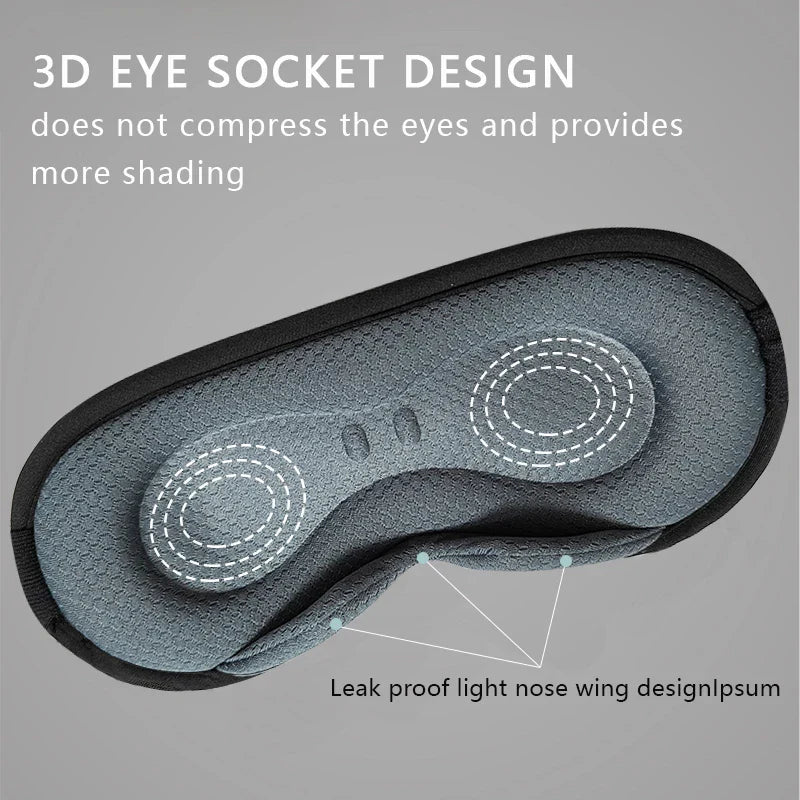 3D Electric Heated Eye Mask — Intelligent Hot Steam Eye Mask for Sleep, Eye Protection & Shading, USB Powered