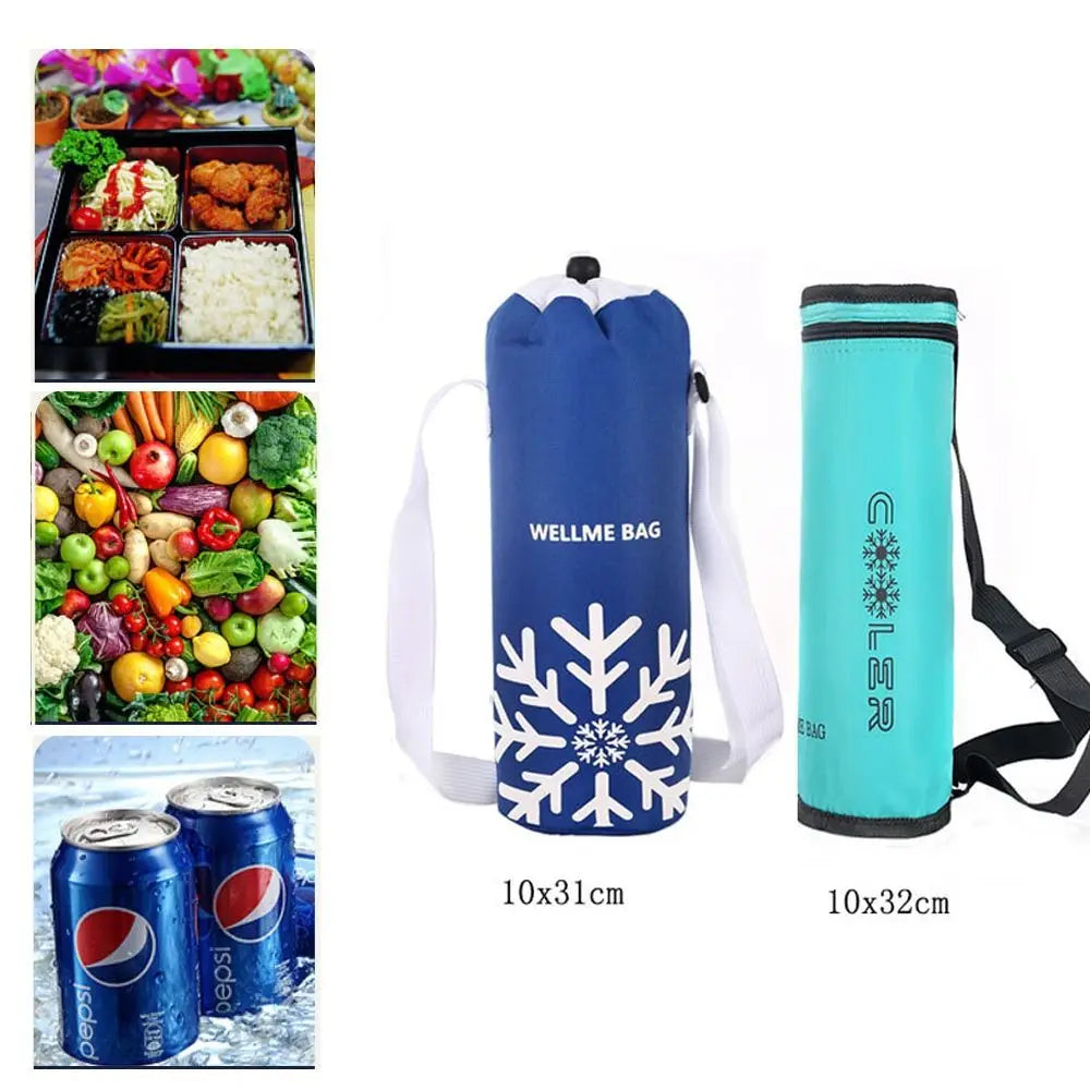 Waterproof Insulated Bottle Cover Bag - Collapsible Thermal Cooler Sleeve for Outdoor Sports & Travel