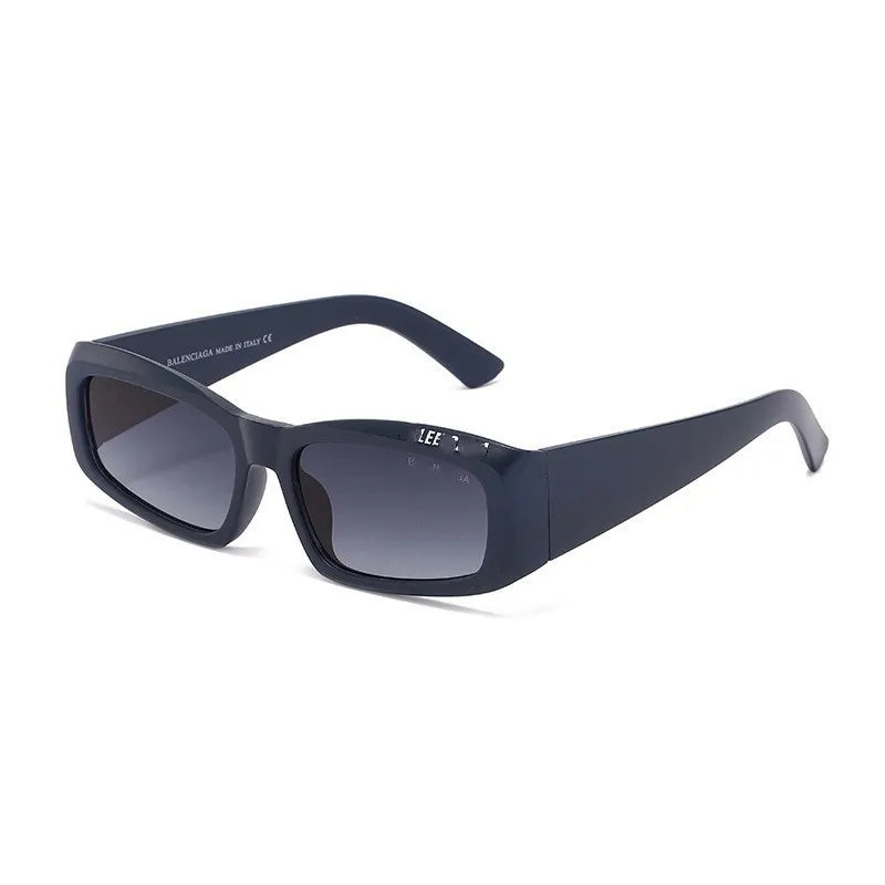 New Small Oval White Frame Sunglasses – Unisex UV400 Punk Street Style Shades for Men & Women