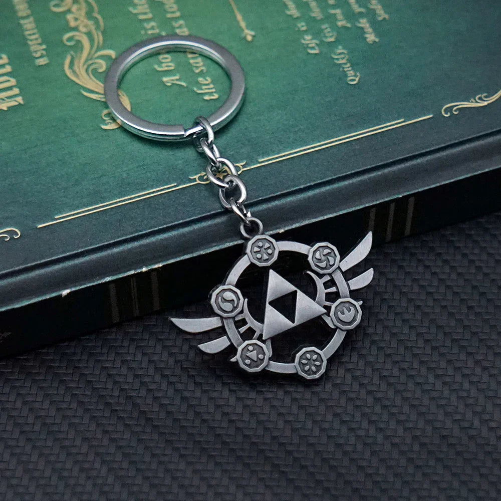Zelda Tears of the Kingdom Keychain – Breath of the Wild Pendant Key Ring for Men