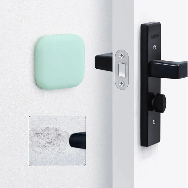 Silicone Door Stopper Handle Bumpers - Self-Adhesive, Mute, Anti-Shock Protection - Home Improvement Wall Protector Pad for Porte