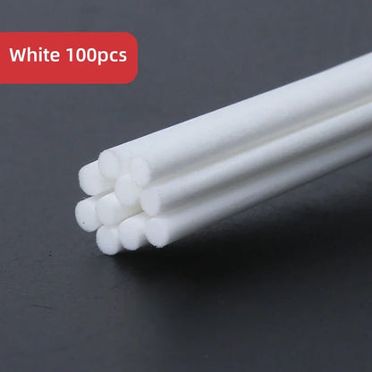 100PCS Reed Diffuser Sticks Set — 3mm x 8inch Fiber Sticks for Fragrance in Bedroom, Office, Bathroom & Home