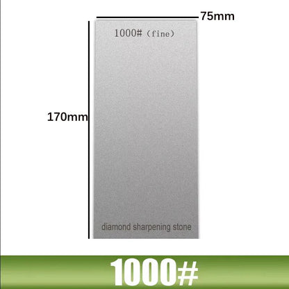 1000 Grit Diamond Plate Sharpening Stone – Large Whetstone for Professional Knife & Blade Sharpening, Apex Edge Tool