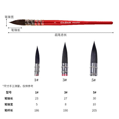 50/90 Color Solid Watercolor Paint Set – Glitter Pigments with Portable Metal Box & Squirrel Hair Brush for Nail Art