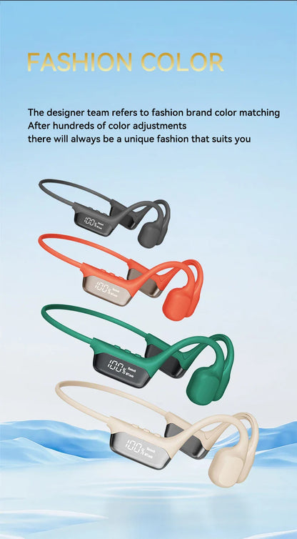 Bone Conduction Bluetooth 5.4 Headphones – Wireless IPX8 Waterproof Earphones for Swimming & Sports with MP3 Player, 32GB Storage