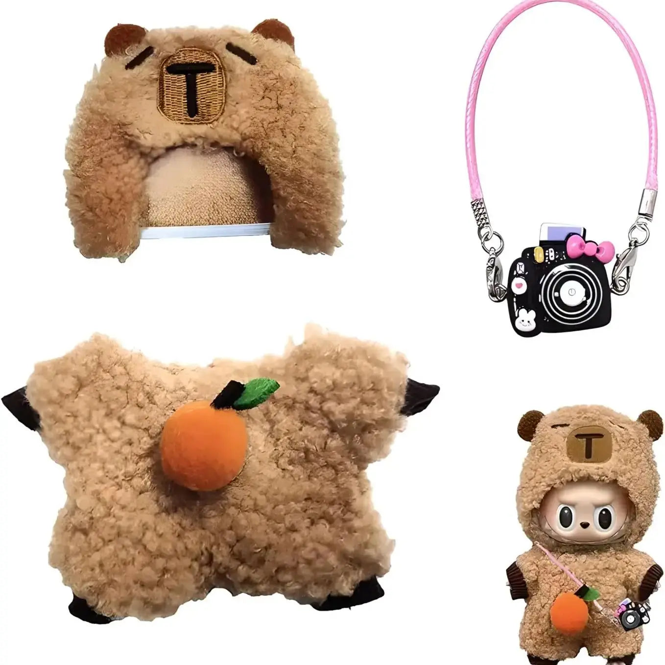 Gxlaihly 17cm Labubu Doll Clothes – Cute Costumes & Outfits for 17cm Labubu Dolls (B15)