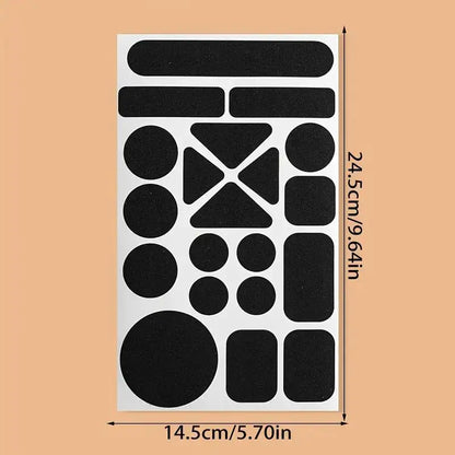 Instant Self-Adhesive Fabric Repair Patch — Universal Black Heavy-Duty Iron-On for Down Coats