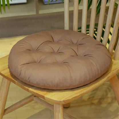 Non-Slip Thick Dining Chair Cushion – Round Nap Pillow Pad for Winter, Comfortable Chair Seat Cushion
