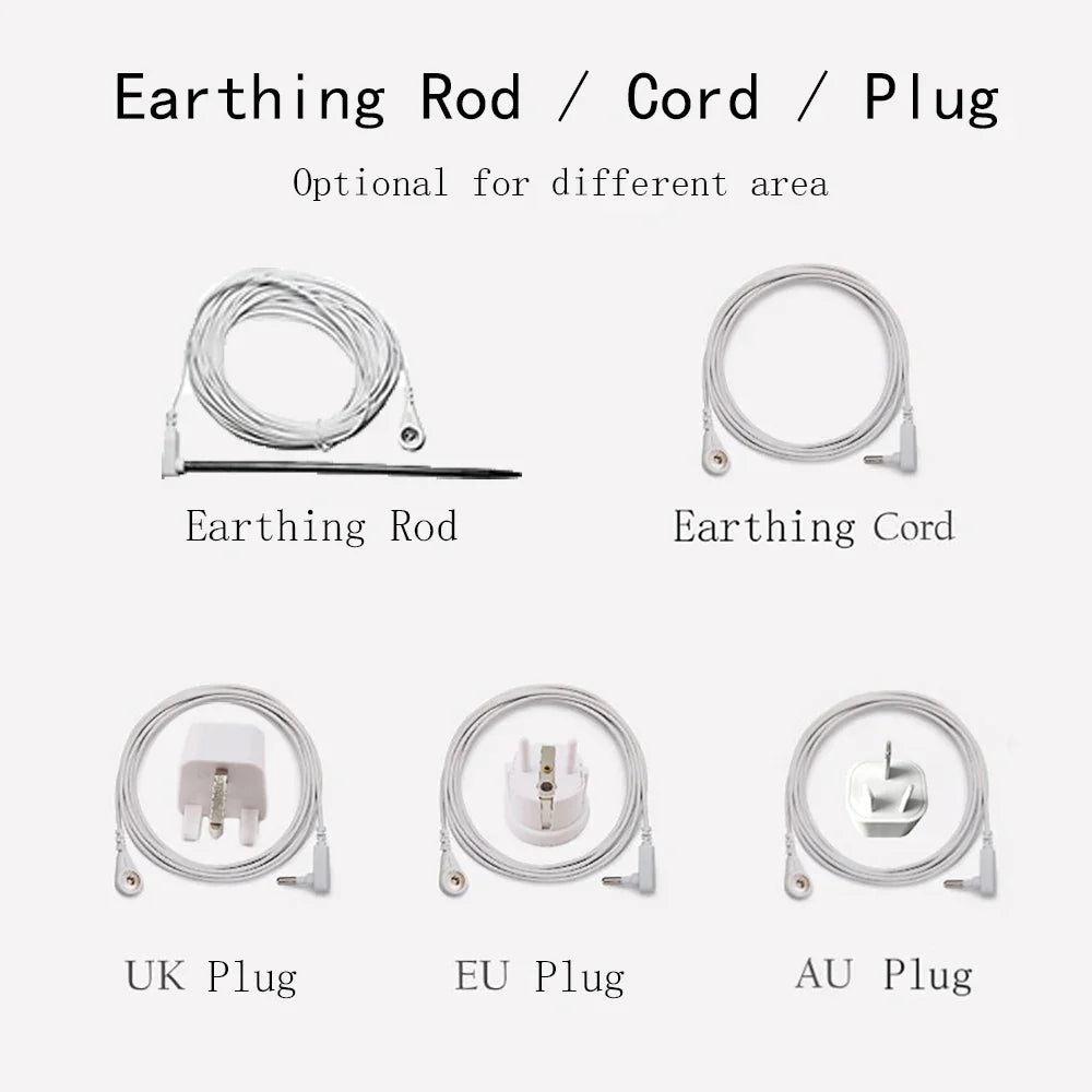 10% Silver Fiber Grounding Bedsheet with Earthing Cord Antistatic Conductive Health Protection Sheet for Stress Relief Sleep Support