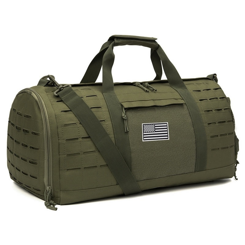 40L Tactical Sports & Gym Duffle Bag – Men’s Fitness, Travel, Basketball & Outdoor Weekender Bag with Shoe Compartment