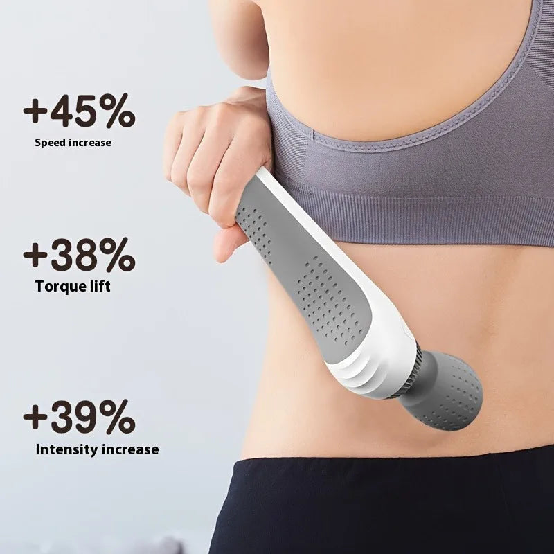 Portable Handheld USB Rechargeable Massage Gun – Multifunctional Full Body Massager for Neck, Back, Legs & Waist