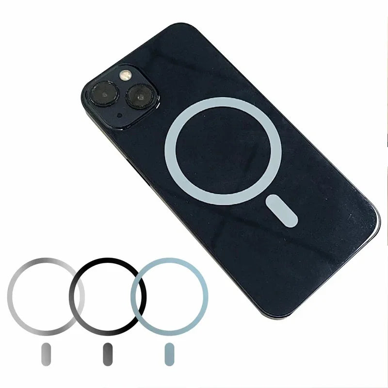 MagSafe Magnetic Plate Ring – Universal Metal Sticker for Wireless Charging & Car Holder Support