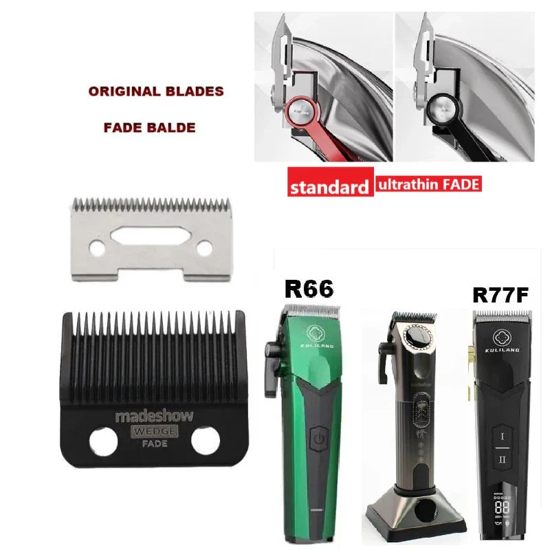 JRL Replacement Blade for Madeshow M10/M5/M8f/M6/M11 Clippers, Professional Trimmer Cutting Knife Head Accessory