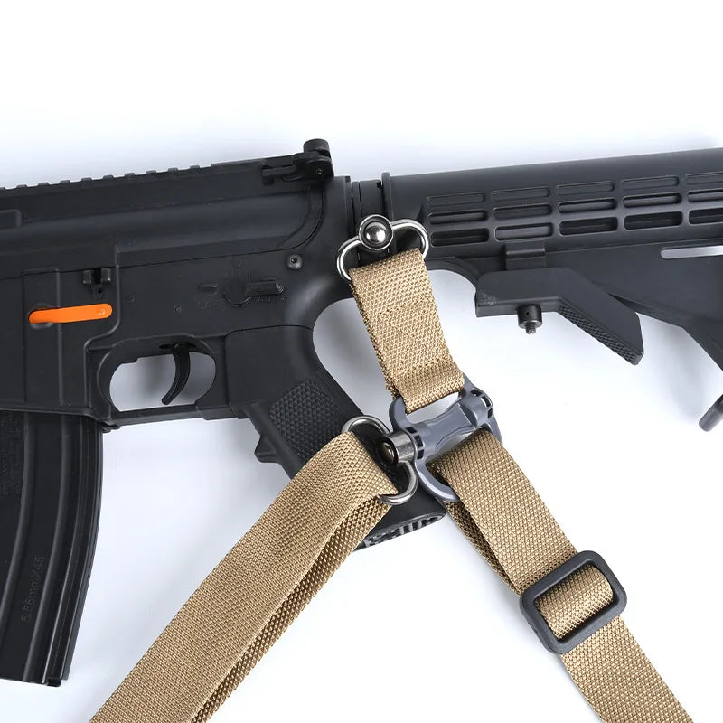 Tactical Adjustable MS4 Rifle Sling — QD Metal Swivel, 2-Point & Single-Point Quick Release for Multi-Mission Use