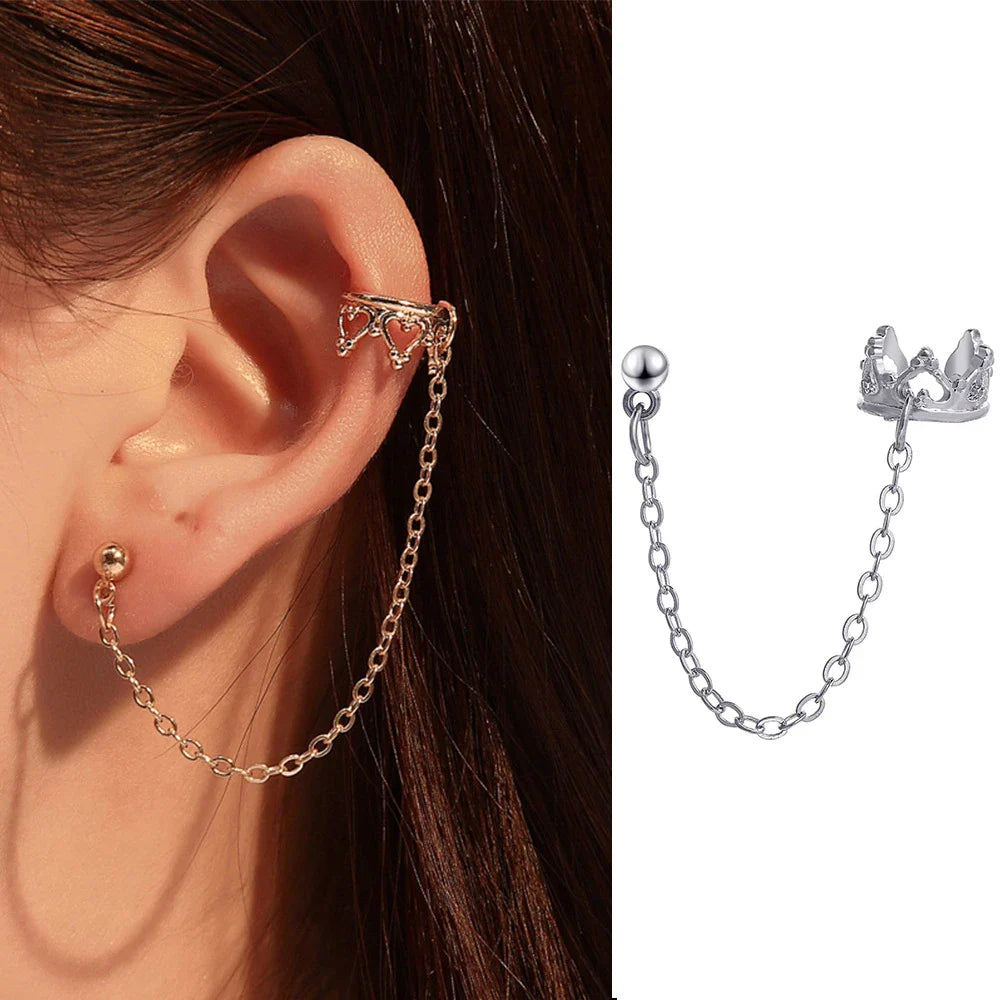 Delicate Tassel Clip-On Earrings – No-Piercing Ear Cuffs for Women, Fashion Jewelry Gifts