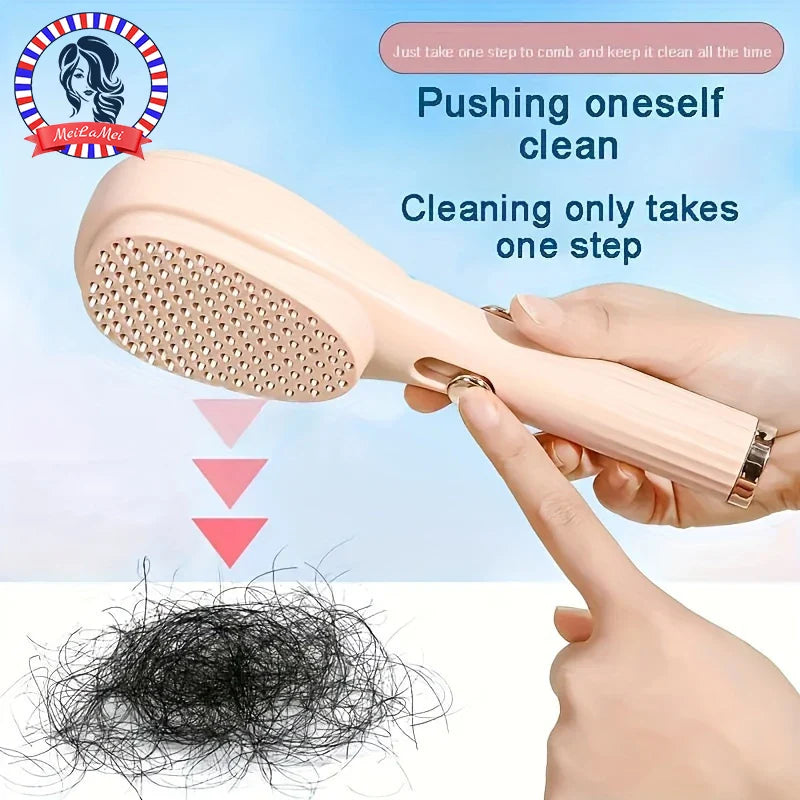 Magic Retractable Hair Comb – Anti-Static Scalp Massager & Detangling Brush for All Hair Types