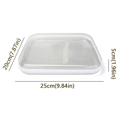 Plastic Zippered Storage Pouch — Stackable Waterproof Hard Case with Clear Shell