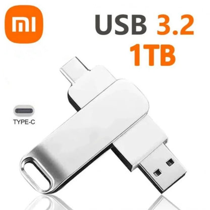 Xiaomi 16TB USB 3.2 Flash Drive — Super High-Speed Metal U Disk, Waterproof Type-C SSD Pen Drive
