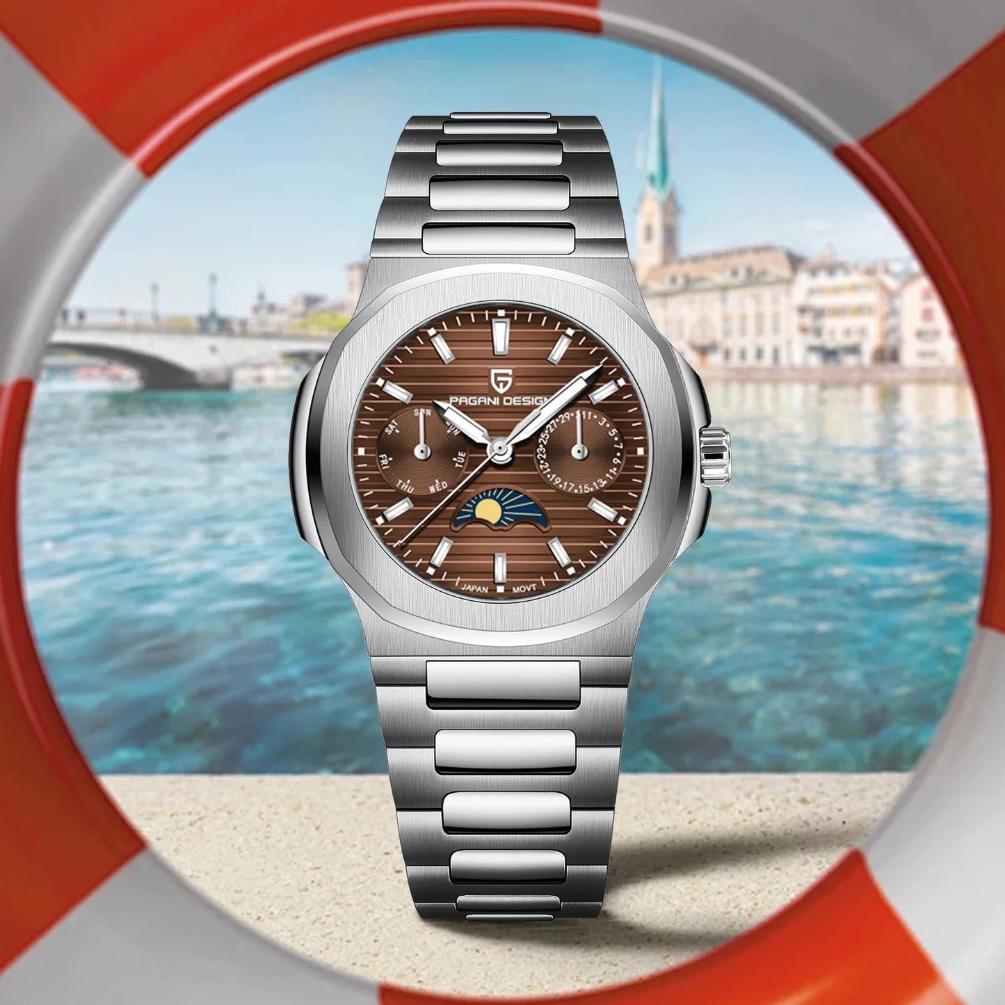 2024 PAGANI DESIGN Women's Luxury Quartz Watch – Sapphire Waterproof Wristwatch Gift for Her