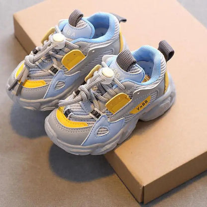 Size 21-36 Baby Toddler Shoes – Breathable Mesh Casual Sneakers for Boys and Girls, Non-Slip Sport Shoes