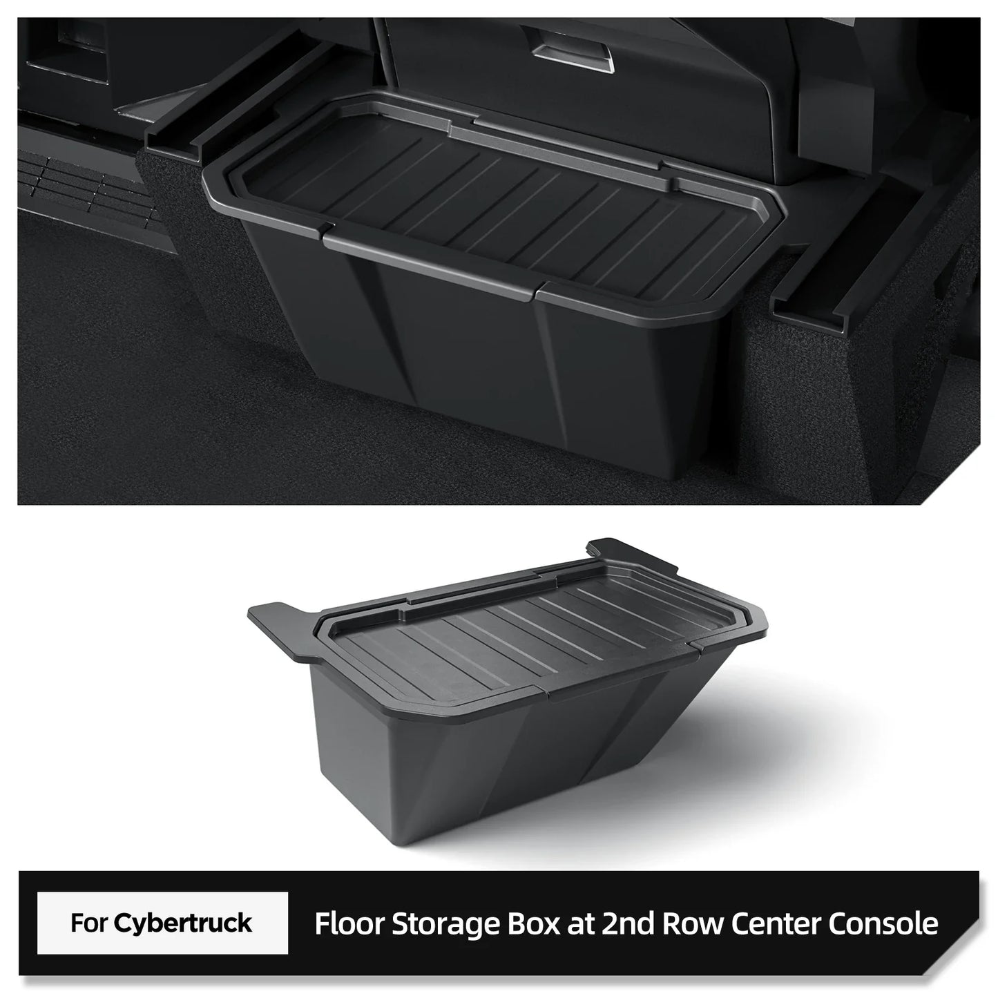 Tesla Cybertruck 2024–2025 Rear Seat Storage Box – Under Air Vent Organizer, Trash Can & Interior Storage Case Car Accessories
