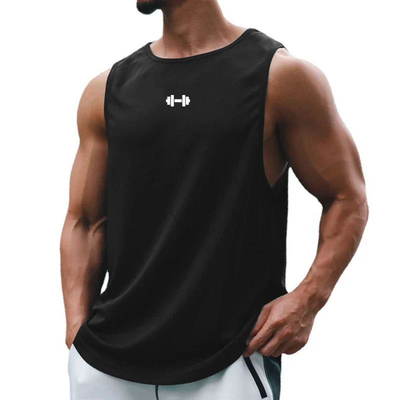 Summer Men’s Gym Tank Top | Quick-Drying Fitness Training Clothing | Loose Bodybuilding Sleeveless Shirt | Fashion Basketball Vest