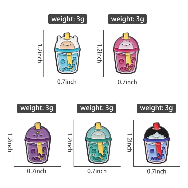 Cartoon Anime Character Enamel Pins – Cute Little Monk Brooches Lapel Badges, Funny Jewelry Gift for Friends