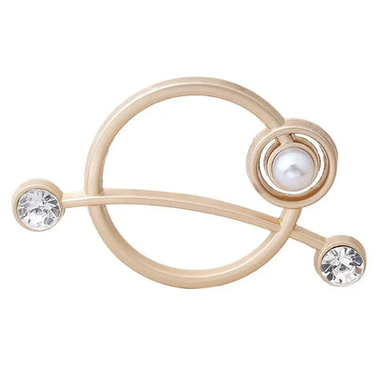Scarf Buckle & Ring – Shawl, T-Shirt, Waist Clip Brooch, Silk Clasp Fashion Jewelry Accessory