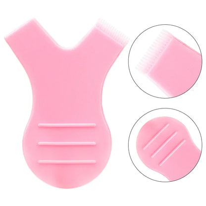 10pcs Reusable Eyelash Brushes – Y Shape Comb for Lash Lifting, Curling & Extension Perm Tools