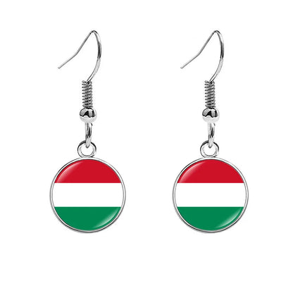 France National Flag Earrings - Multicolor Country Flag Jewelry for Women, Travel Pride & Celebration Gifts