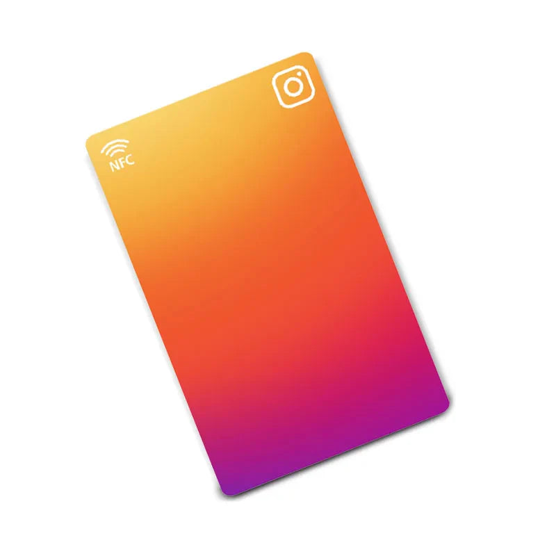 New Design Printed NFC Card – Instagram, Facebook & Google Reviews Pop-Up NFC Chip Card