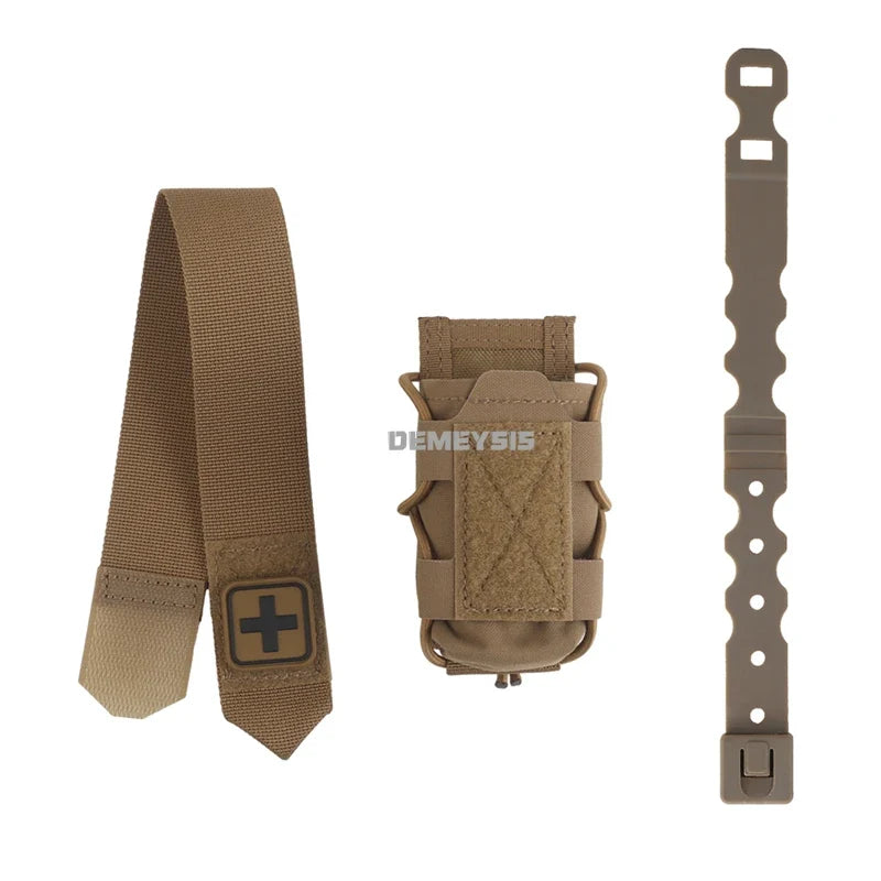 Tactical Tourniquet Pouch - Universal EMT Trauma First Aid Holder for Airsoft & Survival Gear
